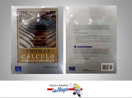 [9789702606444] CALCULO VARIAS VARIABLES TEMATICA CALCULO AUTOR THOMAS EDITORIAL PEARSON