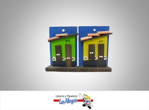 [ART02] ARTESANIA EN MADERA COLONIAL 8X12CM MARCA S/M   