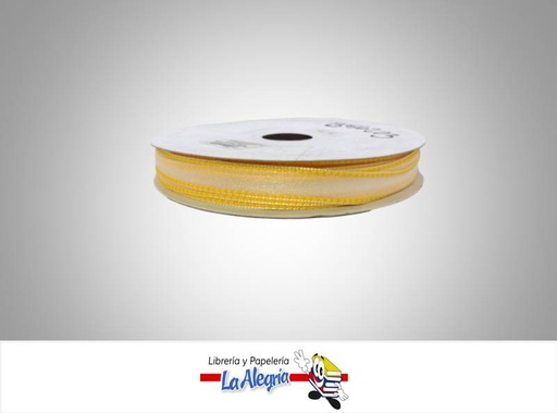 [B56203003] CINTA ORGANZA 13MM AMARILLO ARA XMETRO MARCA S/M   