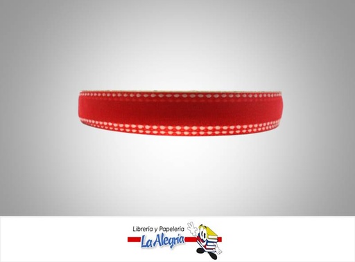 [B56203051] CINTA ORGANZA 13MM ROJO XMETRO MARCA S/M   