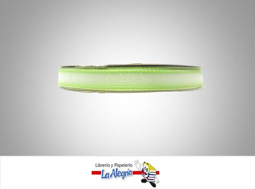 [B56203073] CINTA ORGANZA 13MM VERDE MANZANA X METRO MARCA S/M
