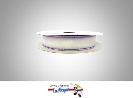 [B56204038] CINTA ORGANZA 23MM MORADO XMETRO MARCA S/M   