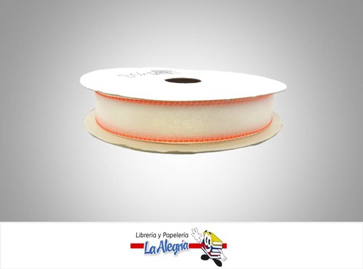 [B56204042] CINTA ORGANZA 23MM NARANJA XMETRO MARCA S/M   