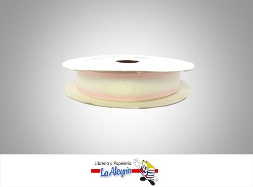 [B56204062] CINTA ORGANZA 23MM ROSADO CLARO XMETRO MARCA S/M   