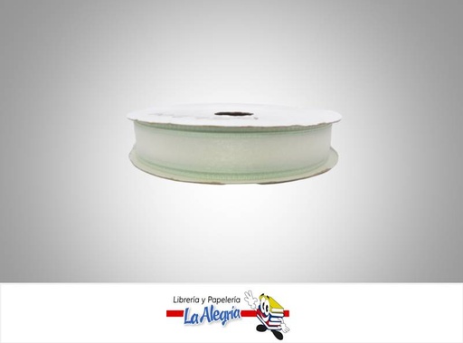 [B56204067] CINTA ORGANZA 23MM VERDE AGUA XMETRO MARCA S/M   