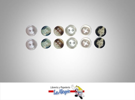 [BOTON1] BOTON PLANO 09MM DIAMETRO UND MARCA S/M   