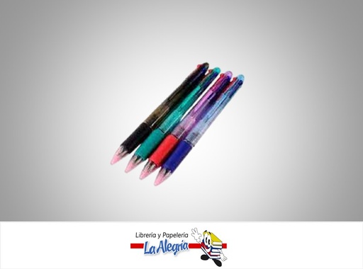 [BP419B] BOLIGRAFO RETRACTIL BP419B MULTICOLOR 4 COLORES MARCA POINTER