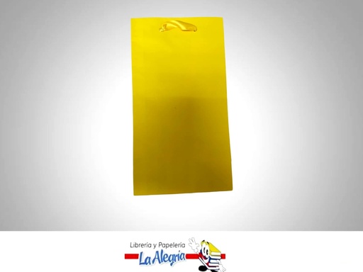 [BU20002] BOLSA DE REGALO KRAFT 21.5 X 36.5CM AMARILLO MARCA CROMO DISEÑOS