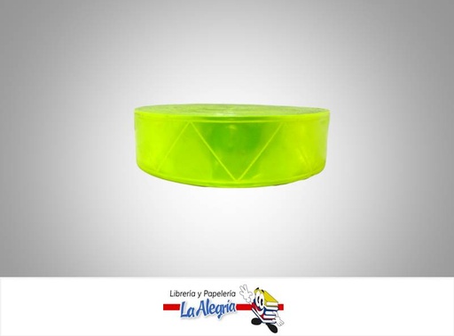 [C1310738MM047] CINTA REFLECTIVA PLASTICA 38MM NEON XMET MARCA S/M   