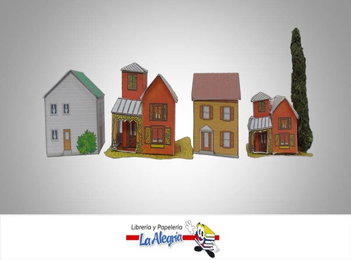 [CASA001] CASA P/MAQUETA SURTIDO ESC 1:100 UND MARCA DISEÑOS EN BLANCO   
