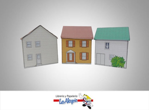 [CASA002] CASA P/MAQUETA SURTIDO ESC 1:50 UND MARCA DISEÑOS EN BLANCO   