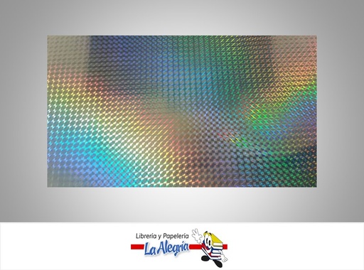 [CDFHOL050] CARTULINA DOBLE FAZ HOLOGRAFICA 50X70CM PLATA CLASICO 230GR MARCA S/M