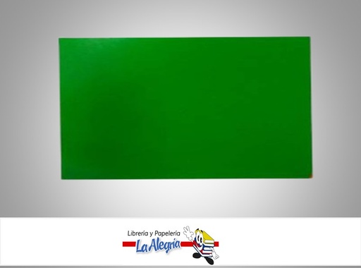 [CDFP072] CARTULINA DOBLE FAZ 66X48CM VERDE NAVIDAD UND 273GR MARCA S/M