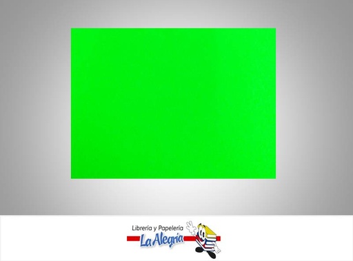 [CFL006] CARTULINA FLUORESCENTE 66X48 CM VERDE UN    