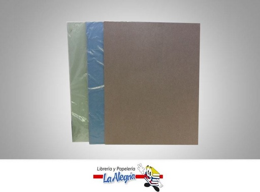 [CH003] CARTULINA HILO CARTA VERD/AZ/MARRON UND MARCA S/M   