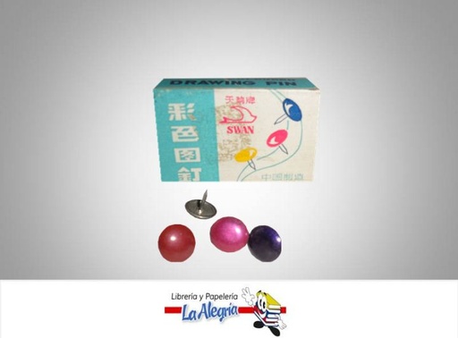 [CH5] CHINCHE METALICO COLORES 50UND MARCA SWAN   