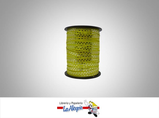 [CIDL007] CINTA DECORADA 9MM AMARILLO/LINEAS XMETR MARCA BOLIS   
