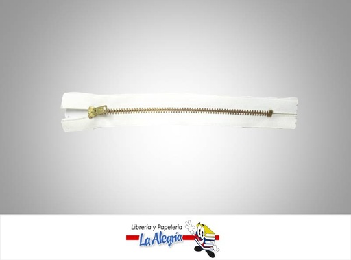 [CIERRE15H001] CIERRE METALICO 15CM BLANCO UND MARCA S/M   