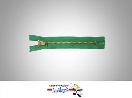[CIERRE15H006] CIERRE METALICO 15CM VERDE UND MARCA S/M   