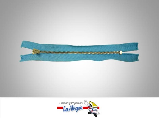 [CIERRE15H011] CIERRE METALICO 15CM AZUL MEDIO UND MARCA S/M   