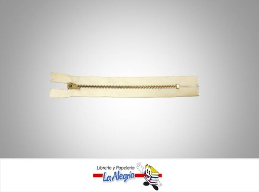 [CIERRE15H012] CIERRE METALICO 15CM CARNE UND MARCA S/M   