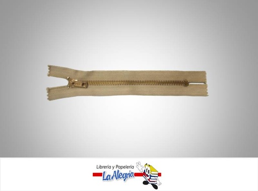 [CIERRE15H015] CIERRE METALICO 15CM BEIGE UND MARCA S/M   