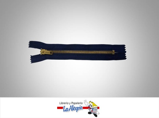 [CIERRE15H040] CIERRE METALICO 15CM AZUL ULTRAMAR UND MARCA S/M   
