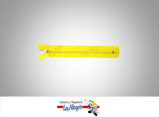 [CIERRE15P007] CIERRE PLASTICO 15 CM AMARILLO INT UND MARCA S/M   