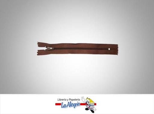 [CIERRE15P016] CIERREPLASTICO 15 CM MARRON UND MARCA S/M   