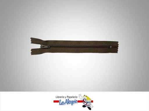 [CIERRE15P020] CIERREPLASTICO 15 CM CAFE UND MARCA S/M   