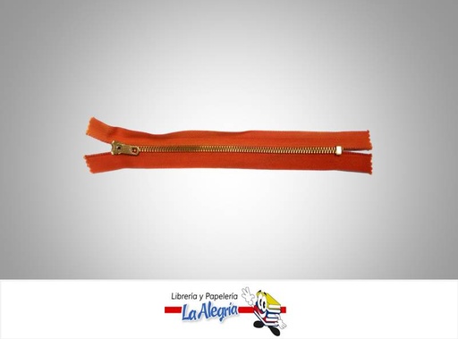 [CIERRE20H008] CIERRE METALICO 20CM NARANJA UND MARCA S/M   