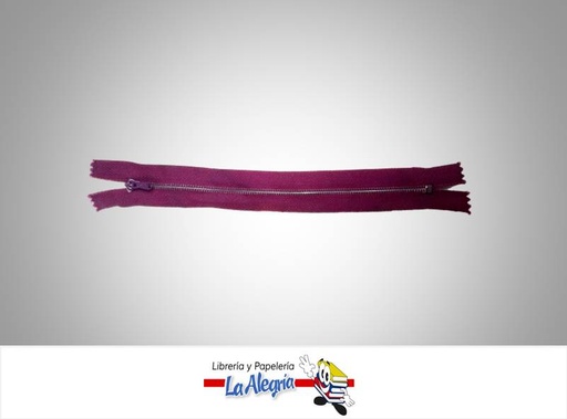 [CIERRE20H011] CIERRE METALICO 20CM MORADO UND MARCA S/M   