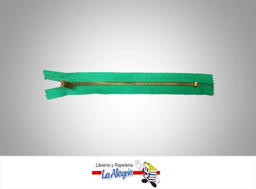 [CIERRE20H067] CIERRE METALICO 20CM VERDE AGUA UND MARCA S/M   