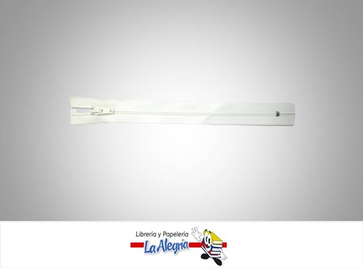 [CIERRE20P001] CIERREPLASTICO 20 CM BLANCO UND MARCA S/M   