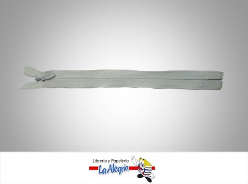 [CIERRE20PI017] CIERRE INVISIBLE 20CM GRIS UND MARCA S/M   