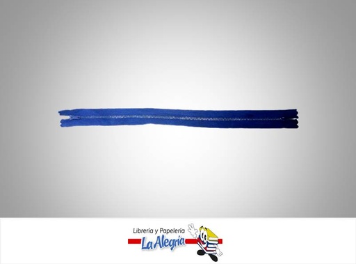 [CIERRE30H013] CIERRE METALICO 30CM AZUL REY UND MARCA S/M   