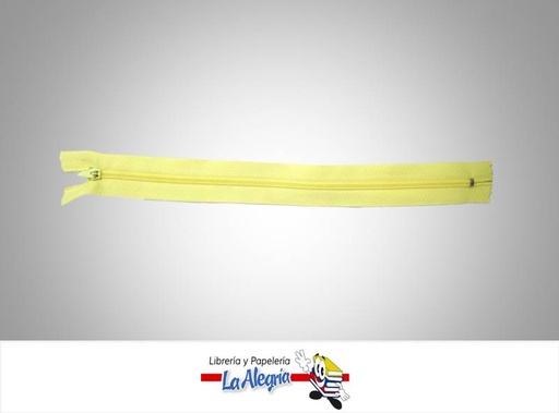 [CIERRE30P045] CIERRE PLASTICO 30CM AMARILLO UND MARCA S/M   