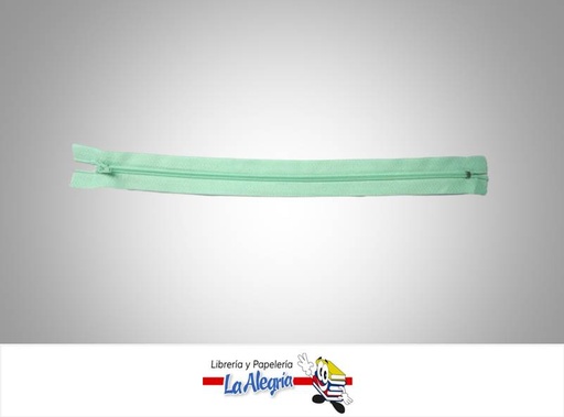 [CIERRE30P049] CIERREPLASTICO 30 CM VERDE MENTA UND MARCA S/M   