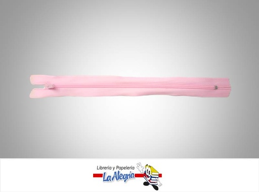 [CIERRE30P062] CIERRE PLASTICO 30CM ROSADO CLARO UND MARCA S/M   