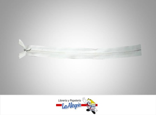 [CIERRE40PI001] CIERRE INVISIBLE 40CM BLANCO UND MARCA S/M   