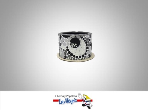 [CINT113046] CINTA DECORADA 34MM NEGRO XMETRO MARCA BOLIS   