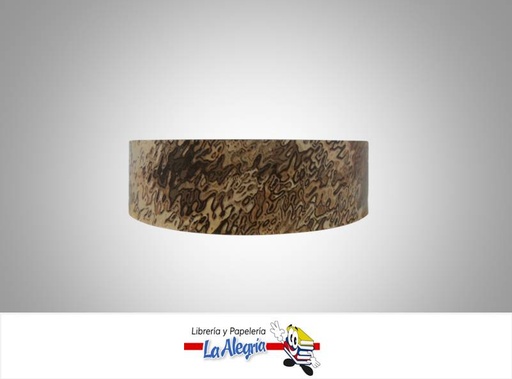 [CINT17835019] CINTA DECORATIVA ESTAMPADA 35MM CACAO XM MARCA BOLIS   