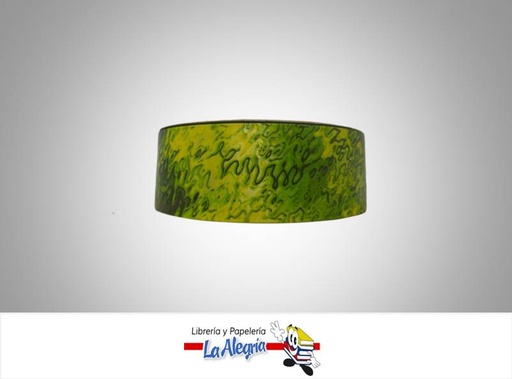 [CINT17835066] CINTA DECORATIVA ESTAMPADA 35MM VERDE XM MARCA BOLIS   