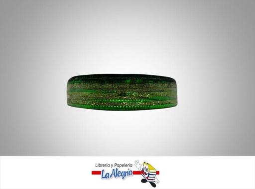 [CINT25MM070] CINTA DECORATIVAMALLA 25MM VERDE ES XM MARCA DECOR WEB   