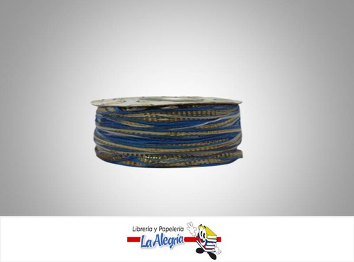 [CINT5MM010] CINTA DECORATIVA DE MALLA 5MM AZUL XMT MARCA S/M   
