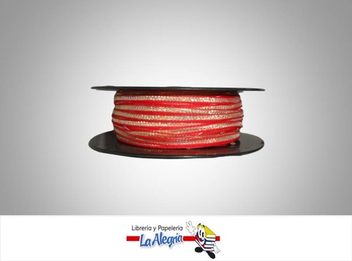 [CINT5MM051] CINTA DECORATIVA DE MALLA 8MM ROJO XM MARCA S/M   
