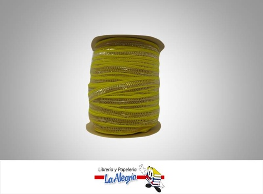 [CINT8MM002] CINTA DECORATIVA DE MALLA 8MM AMARILL XM MARCA S/M   