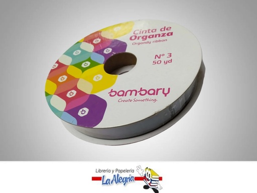 [CINTORG046] CINTA ORGANZA 15MM # 3 NEGRAX METRO MARCA BAMBARY   