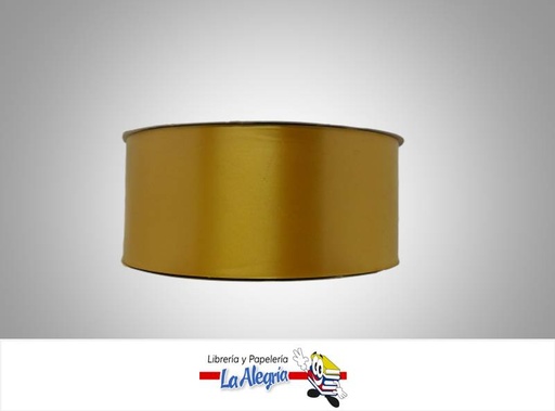 [CIS70MM018] CINTA DE REGALO 70MM DORADO XMT MARCA BOLIS   