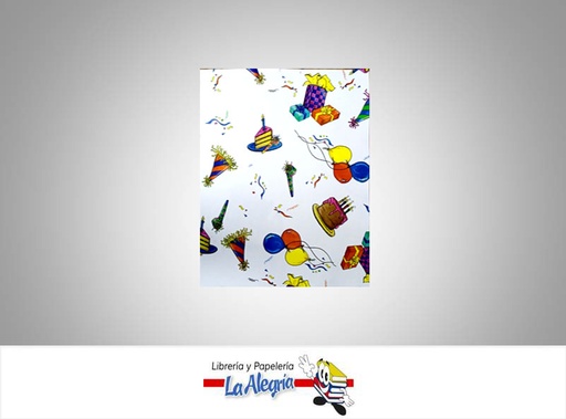 [CLI03] PAPEL CELOFAN PARTY TIME X METRO MARCA S/M   